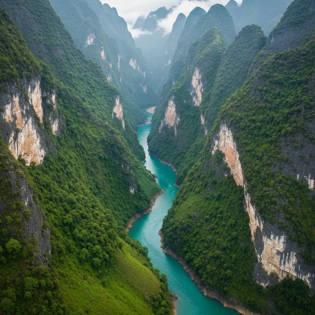 Mountain canyon background